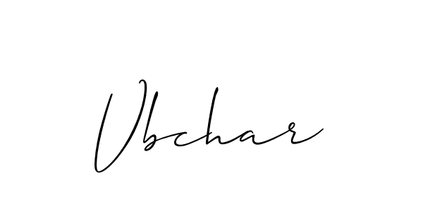 if you are searching for the best signature style for your name Vbchar. so please give up your signature search. here we have designed multiple signature styles  using Allison_Script. Vbchar signature style 2 images and pictures png