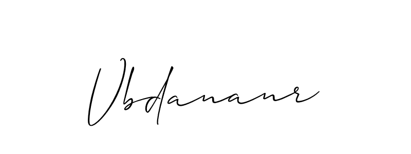 How to make Vbdananr name signature. Use Allison_Script style for creating short signs online. This is the latest handwritten sign. Vbdananr signature style 2 images and pictures png