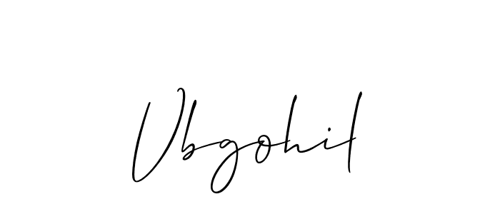 Similarly Allison_Script is the best handwritten signature design. Signature creator online .You can use it as an online autograph creator for name Vbgohil. Vbgohil signature style 2 images and pictures png