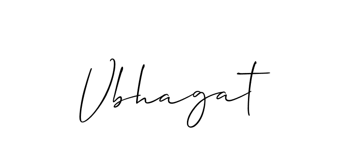Also we have Vbhagat name is the best signature style. Create professional handwritten signature collection using Allison_Script autograph style. Vbhagat signature style 2 images and pictures png