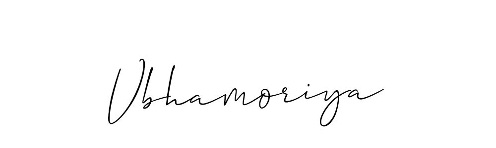 if you are searching for the best signature style for your name Vbhamoriya. so please give up your signature search. here we have designed multiple signature styles  using Allison_Script. Vbhamoriya signature style 2 images and pictures png