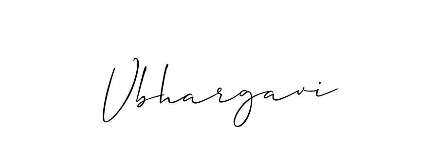 How to make Vbhargavi signature? Allison_Script is a professional autograph style. Create handwritten signature for Vbhargavi name. Vbhargavi signature style 2 images and pictures png