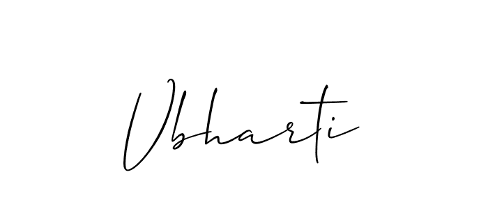 Make a beautiful signature design for name Vbharti. Use this online signature maker to create a handwritten signature for free. Vbharti signature style 2 images and pictures png