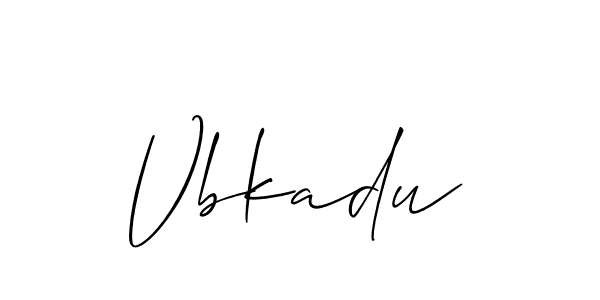 It looks lik you need a new signature style for name Vbkadu. Design unique handwritten (Allison_Script) signature with our free signature maker in just a few clicks. Vbkadu signature style 2 images and pictures png