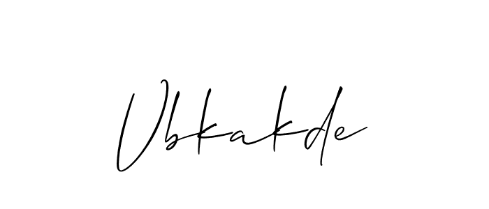 Vbkakde stylish signature style. Best Handwritten Sign (Allison_Script) for my name. Handwritten Signature Collection Ideas for my name Vbkakde. Vbkakde signature style 2 images and pictures png