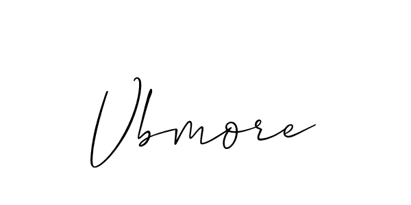 It looks lik you need a new signature style for name Vbmore. Design unique handwritten (Allison_Script) signature with our free signature maker in just a few clicks. Vbmore signature style 2 images and pictures png