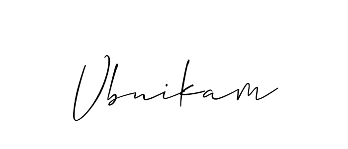 Once you've used our free online signature maker to create your best signature Allison_Script style, it's time to enjoy all of the benefits that Vbnikam name signing documents. Vbnikam signature style 2 images and pictures png