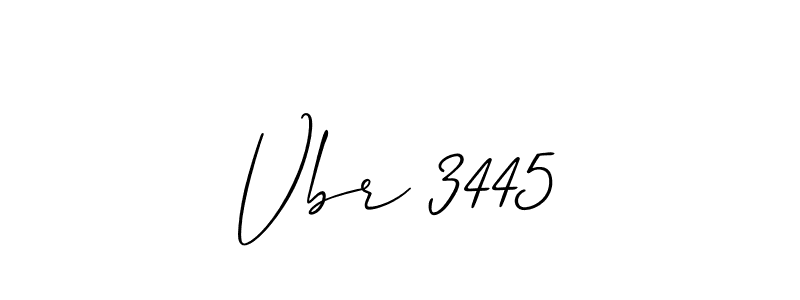 Also we have Vbr 3445 name is the best signature style. Create professional handwritten signature collection using Allison_Script autograph style. Vbr 3445 signature style 2 images and pictures png