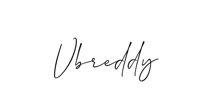 It looks lik you need a new signature style for name Vbreddy. Design unique handwritten (Allison_Script) signature with our free signature maker in just a few clicks. Vbreddy signature style 2 images and pictures png