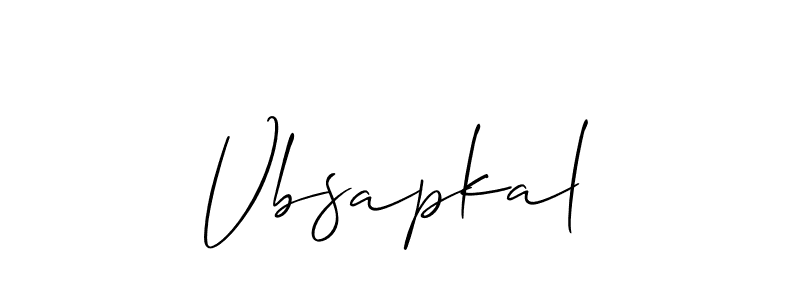 Make a beautiful signature design for name Vbsapkal. With this signature (Allison_Script) style, you can create a handwritten signature for free. Vbsapkal signature style 2 images and pictures png