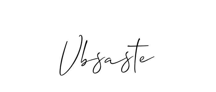 Allison_Script is a professional signature style that is perfect for those who want to add a touch of class to their signature. It is also a great choice for those who want to make their signature more unique. Get Vbsaste name to fancy signature for free. Vbsaste signature style 2 images and pictures png