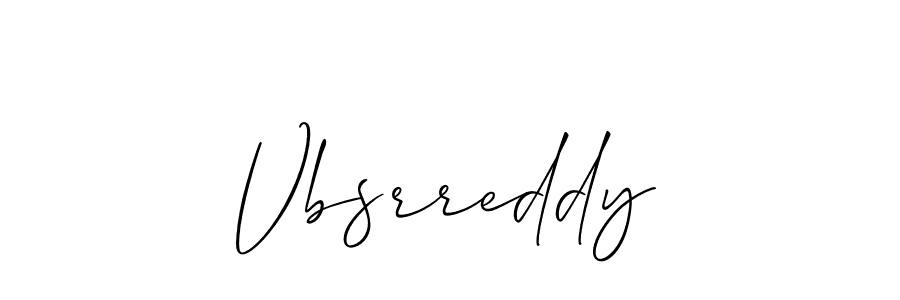 How to make Vbsrreddy name signature. Use Allison_Script style for creating short signs online. This is the latest handwritten sign. Vbsrreddy signature style 2 images and pictures png