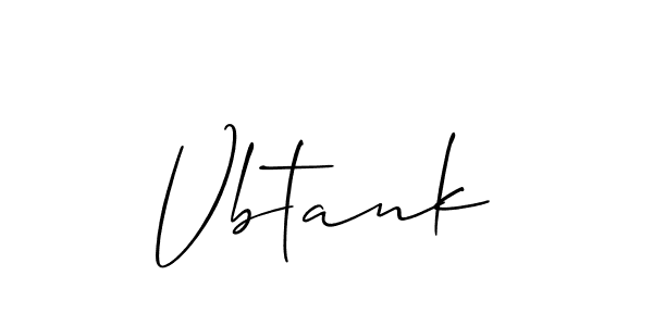 It looks lik you need a new signature style for name Vbtank. Design unique handwritten (Allison_Script) signature with our free signature maker in just a few clicks. Vbtank signature style 2 images and pictures png