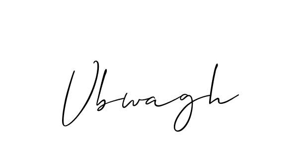 How to make Vbwagh signature? Allison_Script is a professional autograph style. Create handwritten signature for Vbwagh name. Vbwagh signature style 2 images and pictures png