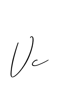 Also You can easily find your signature by using the search form. We will create Vc name handwritten signature images for you free of cost using Allison_Script sign style. Vc signature style 2 images and pictures png