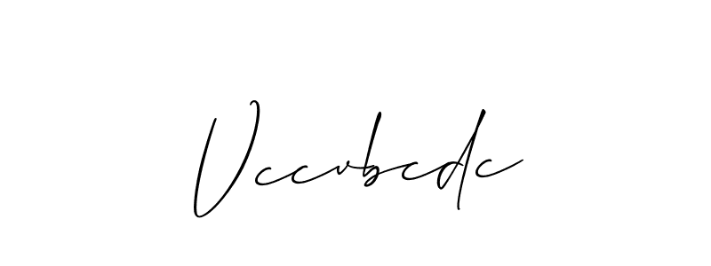 if you are searching for the best signature style for your name Vccvbcdc. so please give up your signature search. here we have designed multiple signature styles  using Allison_Script. Vccvbcdc signature style 2 images and pictures png