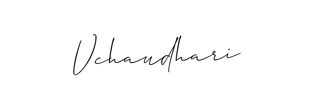 Best and Professional Signature Style for Vchaudhari. Allison_Script Best Signature Style Collection. Vchaudhari signature style 2 images and pictures png