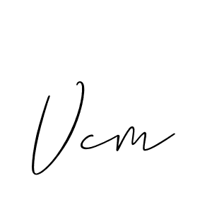 You should practise on your own different ways (Allison_Script) to write your name (Vcm) in signature. don't let someone else do it for you. Vcm signature style 2 images and pictures png