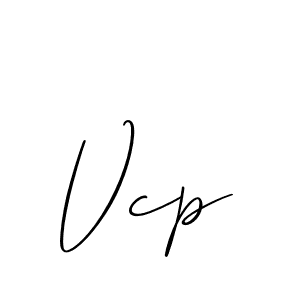 It looks lik you need a new signature style for name Vcp. Design unique handwritten (Allison_Script) signature with our free signature maker in just a few clicks. Vcp signature style 2 images and pictures png