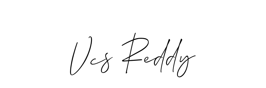 It looks lik you need a new signature style for name Vcs Reddy. Design unique handwritten (Allison_Script) signature with our free signature maker in just a few clicks. Vcs Reddy signature style 2 images and pictures png