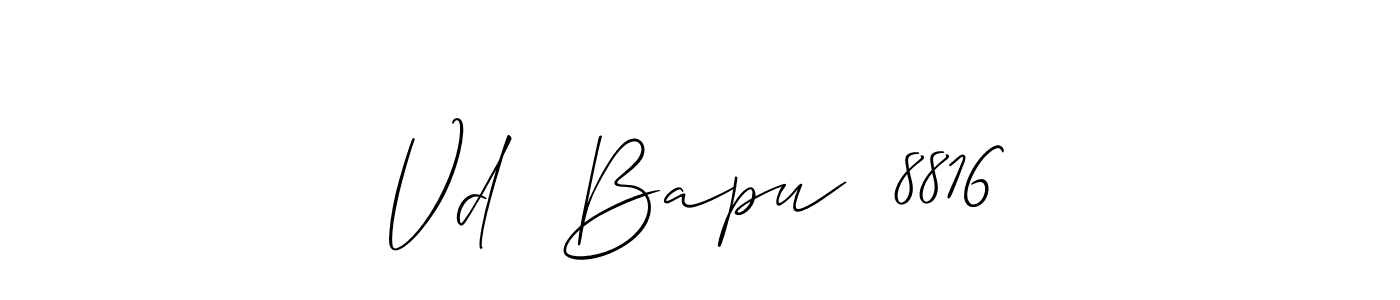 Also You can easily find your signature by using the search form. We will create Vd  Bapu  8816 name handwritten signature images for you free of cost using Allison_Script sign style. Vd  Bapu  8816 signature style 2 images and pictures png