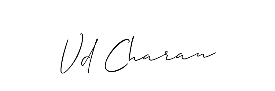 Best and Professional Signature Style for Vd Charan. Allison_Script Best Signature Style Collection. Vd Charan signature style 2 images and pictures png