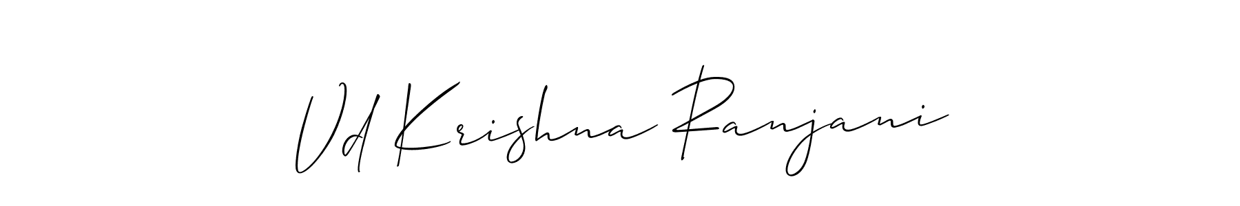 You can use this online signature creator to create a handwritten signature for the name Vd Krishna Ranjani. This is the best online autograph maker. Vd Krishna Ranjani signature style 2 images and pictures png