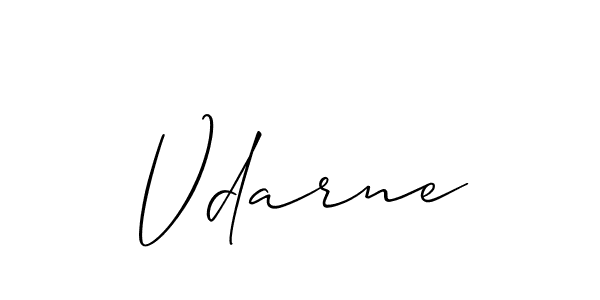 Design your own signature with our free online signature maker. With this signature software, you can create a handwritten (Allison_Script) signature for name Vdarne. Vdarne signature style 2 images and pictures png