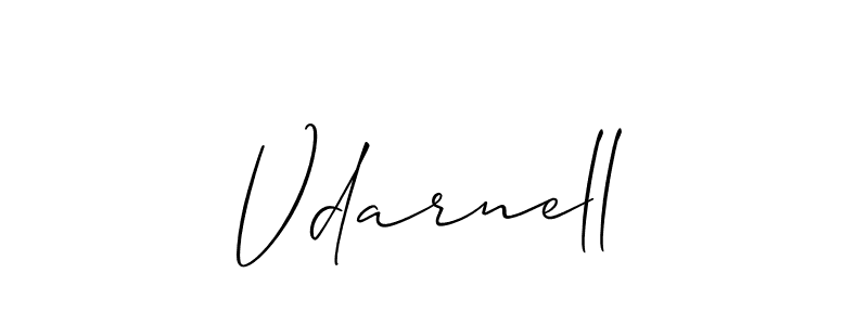 How to make Vdarnell name signature. Use Allison_Script style for creating short signs online. This is the latest handwritten sign. Vdarnell signature style 2 images and pictures png