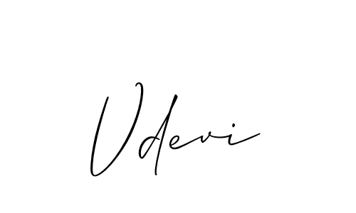 if you are searching for the best signature style for your name Vdevi. so please give up your signature search. here we have designed multiple signature styles  using Allison_Script. Vdevi signature style 2 images and pictures png