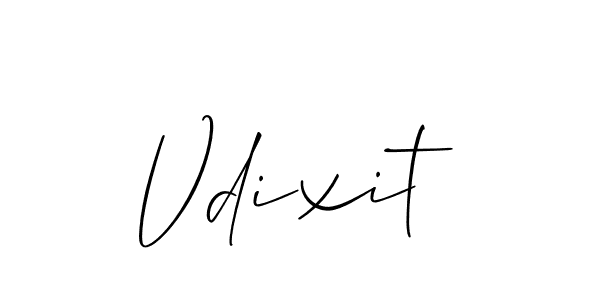 Make a beautiful signature design for name Vdixit. Use this online signature maker to create a handwritten signature for free. Vdixit signature style 2 images and pictures png