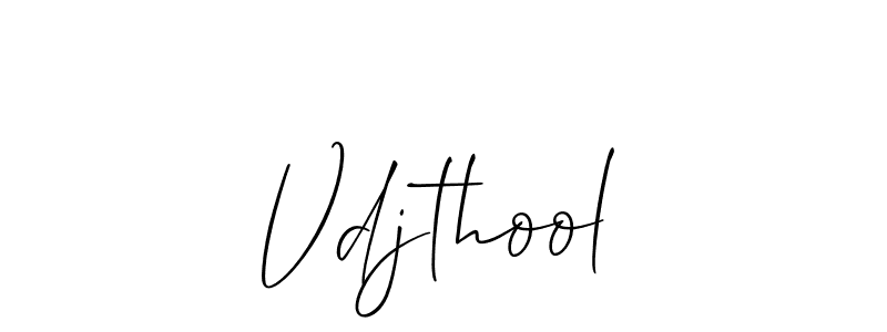 Use a signature maker to create a handwritten signature online. With this signature software, you can design (Allison_Script) your own signature for name Vdjthool. Vdjthool signature style 2 images and pictures png