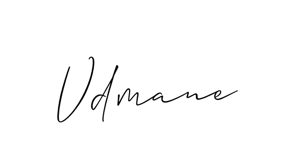 Allison_Script is a professional signature style that is perfect for those who want to add a touch of class to their signature. It is also a great choice for those who want to make their signature more unique. Get Vdmane name to fancy signature for free. Vdmane signature style 2 images and pictures png