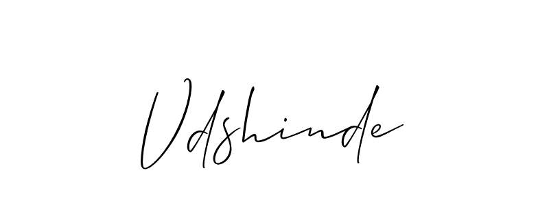 Also we have Vdshinde name is the best signature style. Create professional handwritten signature collection using Allison_Script autograph style. Vdshinde signature style 2 images and pictures png