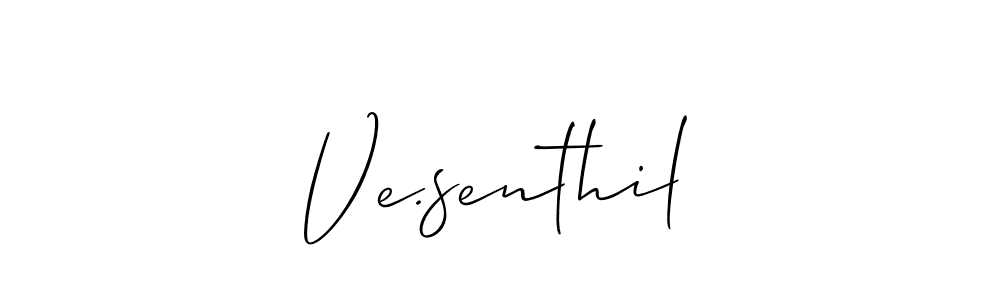 Use a signature maker to create a handwritten signature online. With this signature software, you can design (Allison_Script) your own signature for name Ve.senthil. Ve.senthil signature style 2 images and pictures png