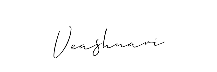 Design your own signature with our free online signature maker. With this signature software, you can create a handwritten (Allison_Script) signature for name Veashnavi. Veashnavi signature style 2 images and pictures png