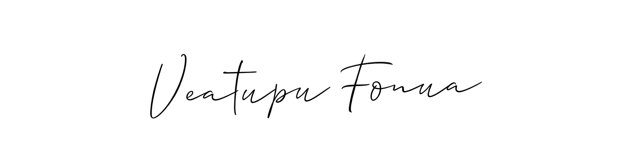 How to Draw Veatupu Fonua signature style? Allison_Script is a latest design signature styles for name Veatupu Fonua. Veatupu Fonua signature style 2 images and pictures png