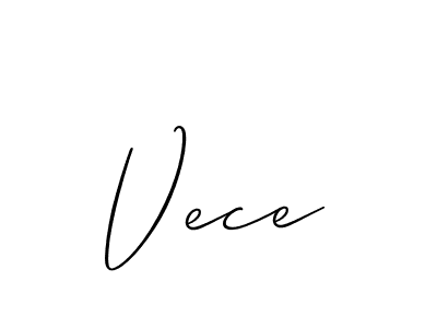 if you are searching for the best signature style for your name Vece. so please give up your signature search. here we have designed multiple signature styles  using Allison_Script. Vece signature style 2 images and pictures png