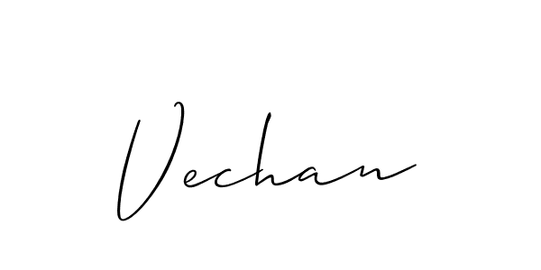 Make a beautiful signature design for name Vechan. Use this online signature maker to create a handwritten signature for free. Vechan signature style 2 images and pictures png