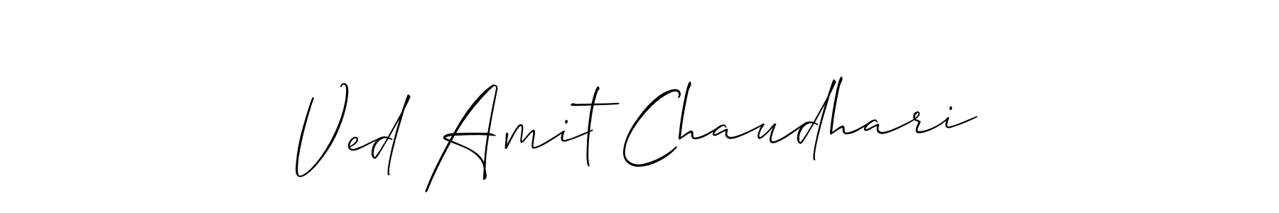 Here are the top 10 professional signature styles for the name Ved Amit Chaudhari. These are the best autograph styles you can use for your name. Ved Amit Chaudhari signature style 2 images and pictures png