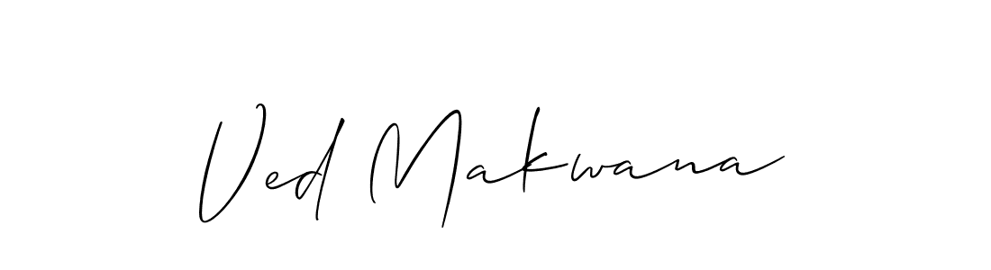 Similarly Allison_Script is the best handwritten signature design. Signature creator online .You can use it as an online autograph creator for name Ved Makwana. Ved Makwana signature style 2 images and pictures png