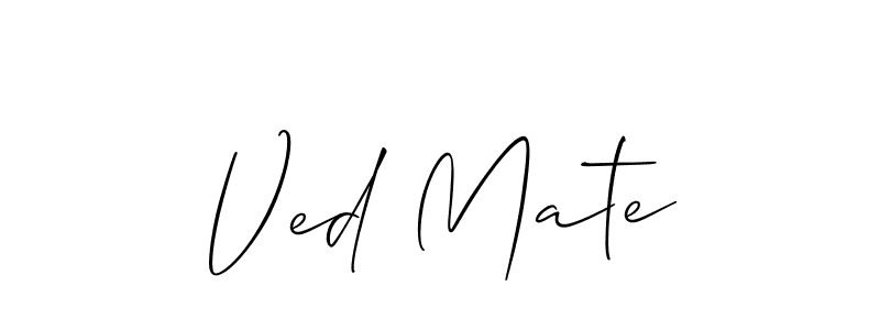 Here are the top 10 professional signature styles for the name Ved Mate. These are the best autograph styles you can use for your name. Ved Mate signature style 2 images and pictures png