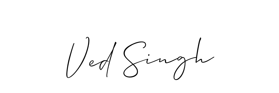 Make a beautiful signature design for name Ved Singh. Use this online signature maker to create a handwritten signature for free. Ved Singh signature style 2 images and pictures png