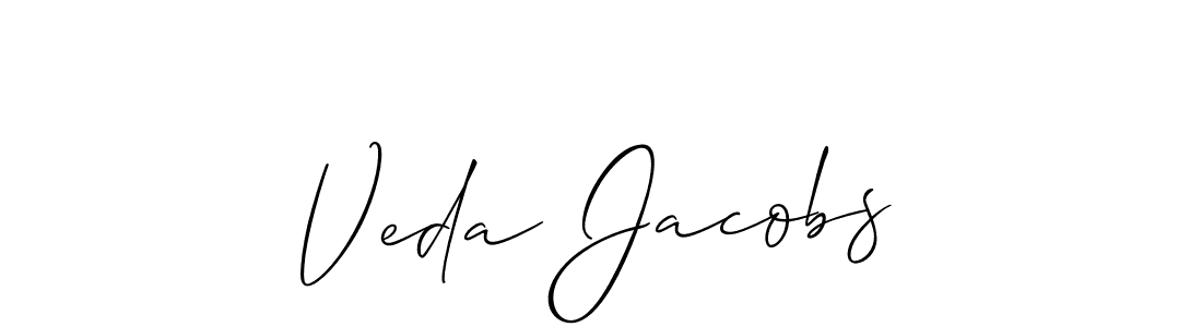 This is the best signature style for the Veda Jacobs name. Also you like these signature font (Allison_Script). Mix name signature. Veda Jacobs signature style 2 images and pictures png