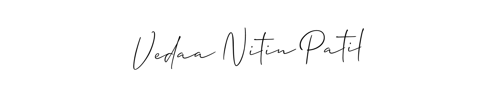 Best and Professional Signature Style for Vedaa Nitin Patil. Allison_Script Best Signature Style Collection. Vedaa Nitin Patil signature style 2 images and pictures png