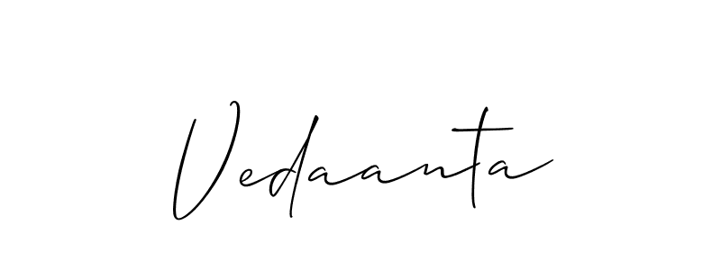Similarly Allison_Script is the best handwritten signature design. Signature creator online .You can use it as an online autograph creator for name Vedaanta. Vedaanta signature style 2 images and pictures png