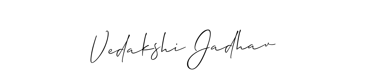 Here are the top 10 professional signature styles for the name Vedakshi Jadhav. These are the best autograph styles you can use for your name. Vedakshi Jadhav signature style 2 images and pictures png