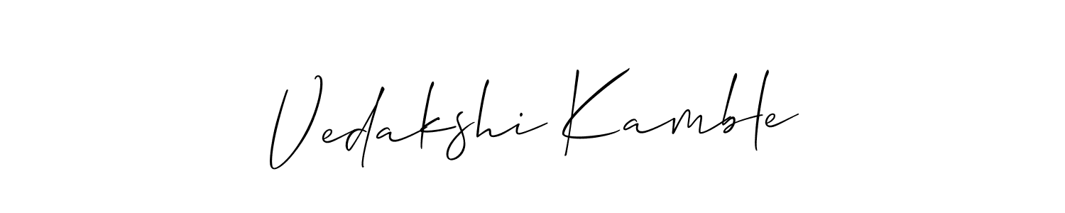 Check out images of Autograph of Vedakshi Kamble name. Actor Vedakshi Kamble Signature Style. Allison_Script is a professional sign style online. Vedakshi Kamble signature style 2 images and pictures png