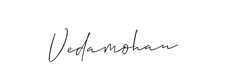 You can use this online signature creator to create a handwritten signature for the name Vedamohan. This is the best online autograph maker. Vedamohan signature style 2 images and pictures png