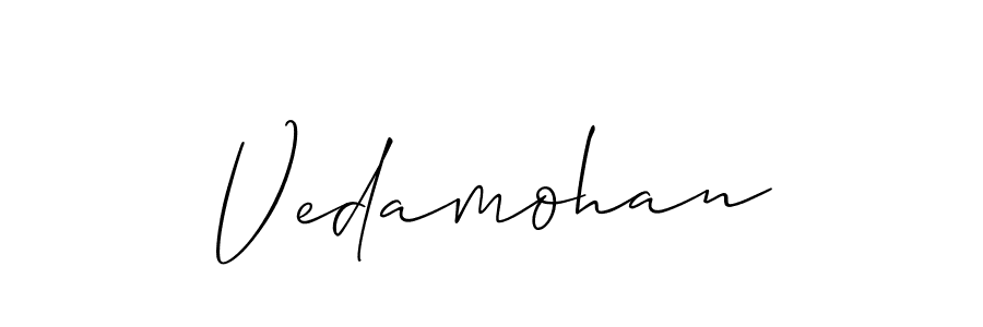 You can use this online signature creator to create a handwritten signature for the name Vedamohan. This is the best online autograph maker. Vedamohan signature style 2 images and pictures png